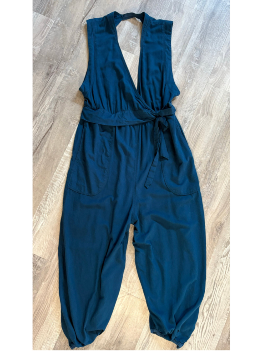FP Movement Find The Chi Jumpsuit Teal Harem Open Back One Piece Medium